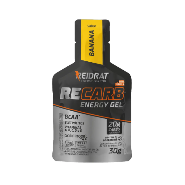 Recarb Energy Gel Reidrat Nutrition (10 sachês de 30g) - Gel de Carboidrato (1)