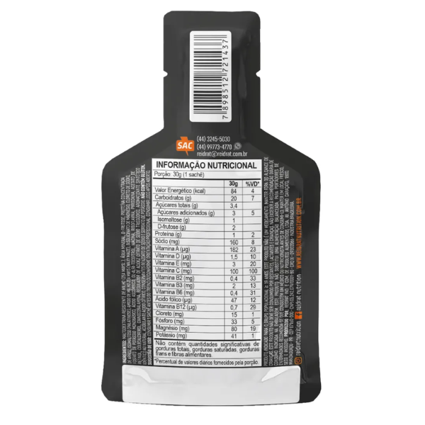 Recarb Energy Gel Reidrat Nutrition (10 sachês de 30g) - Gel de Carboidrato (2)
